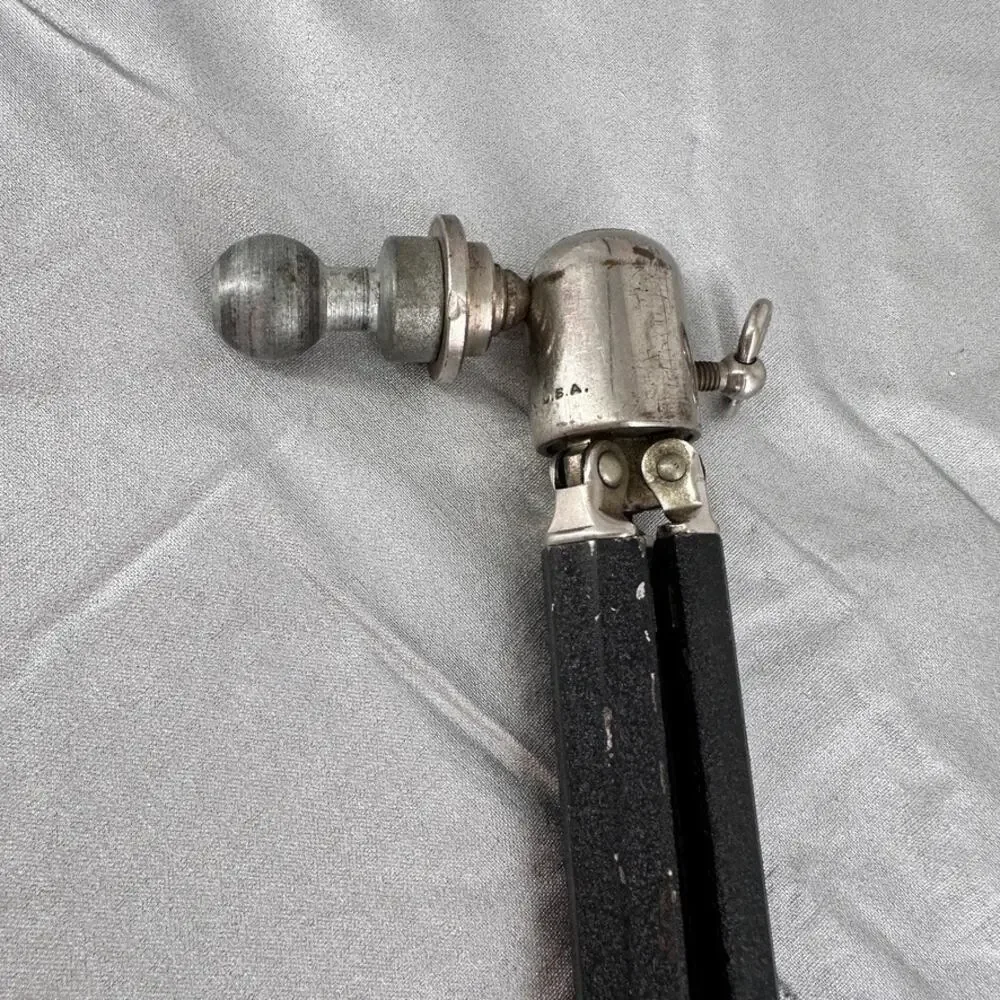 Vintage Agfa Ansco Adjustable Camera Tripod Made in USA 50″ Extendable Ball Head